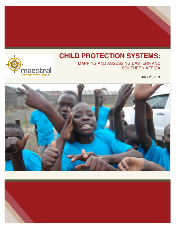 Child protection systems: Mapping and assessing Eastern and Southern ...